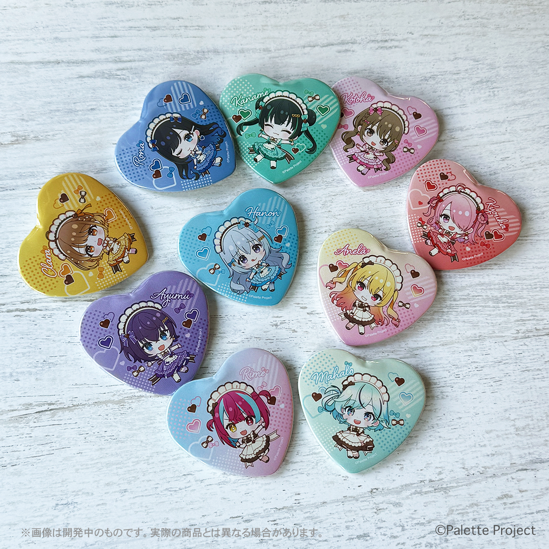 パレプロVD2026】ハート型缶バッジ – Palette Project OFFICIAL STORE