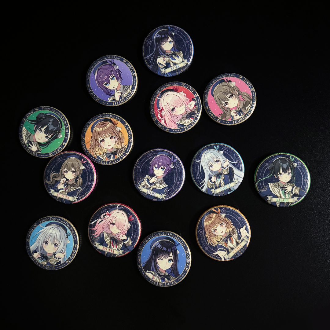 4th ワンマンライブ】ランダムラメ缶バッジ – Palette Project 4th ワンマンライブ】ランダムラメ缶バッジ – Palette Project